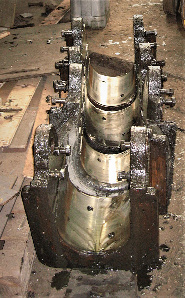 The newly removed axleboxe