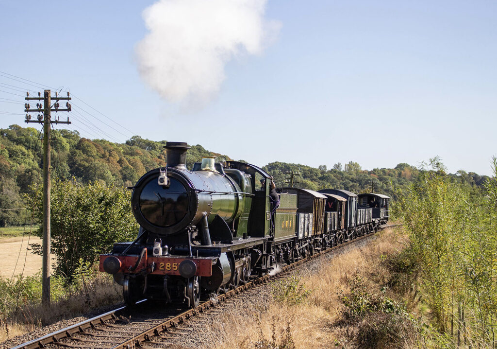 2857, with tender to be loaned, on Severn Valley Railway – credit Kenny Felstead